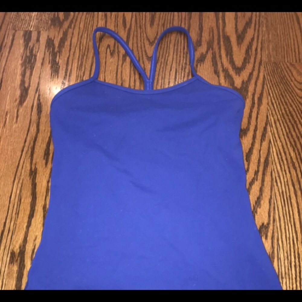 Lululemon power y tank royal blue size 4